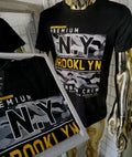 Vyriški marškinėliai su užrašu BROOKLYN