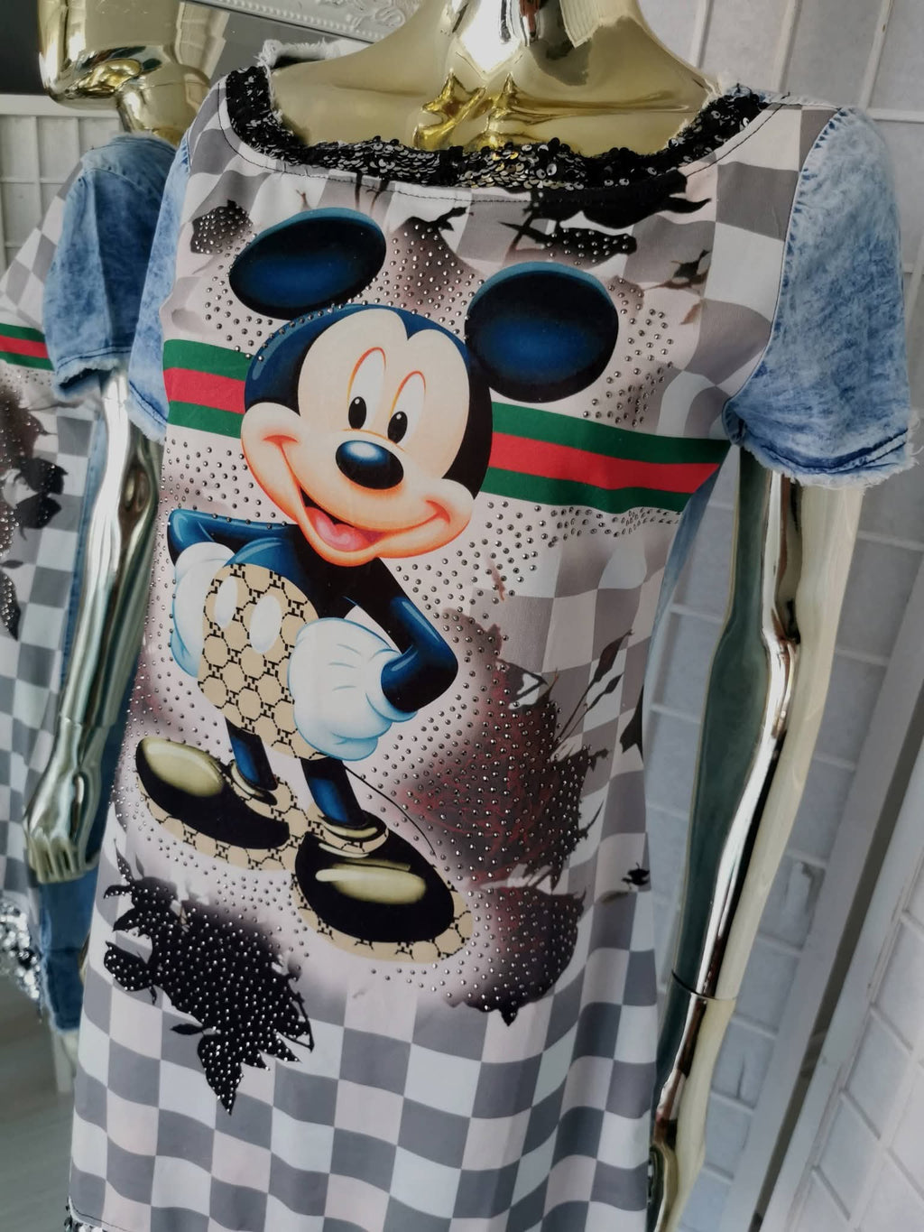 M dydžio džinsinė suknelė „Mickey“