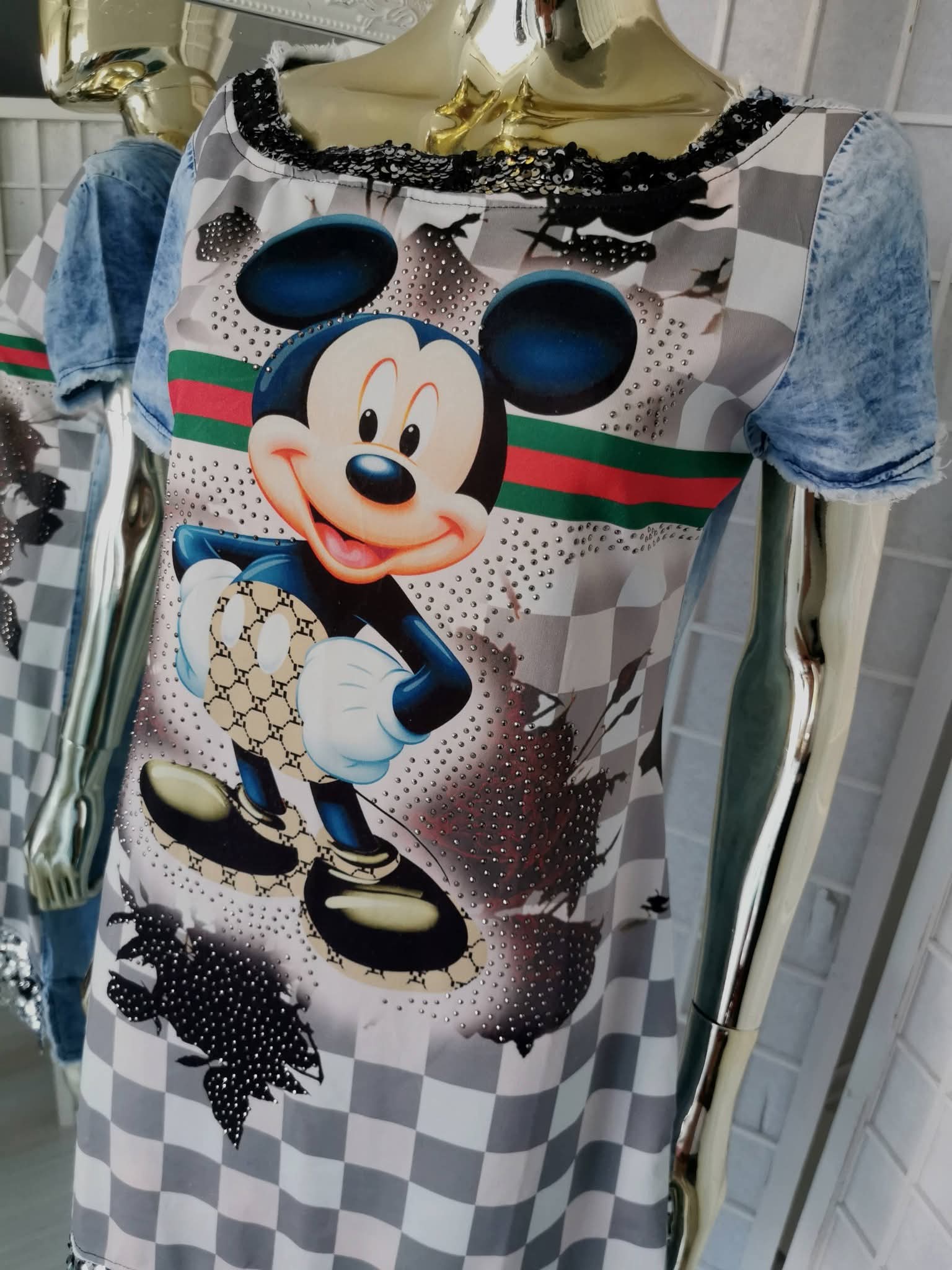 M dydžio džinsinė suknelė „Mickey“