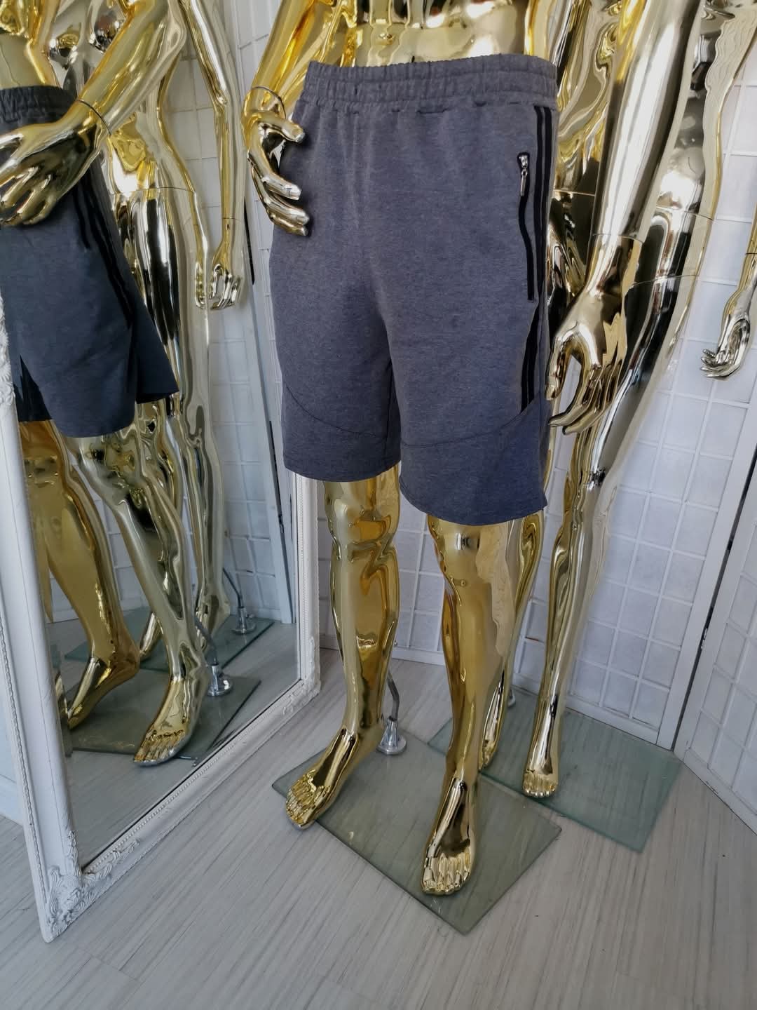 3XL pilki šortai