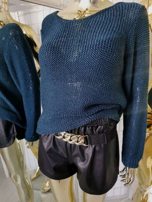 2XL dydžio elektrinės spalvos megztinis