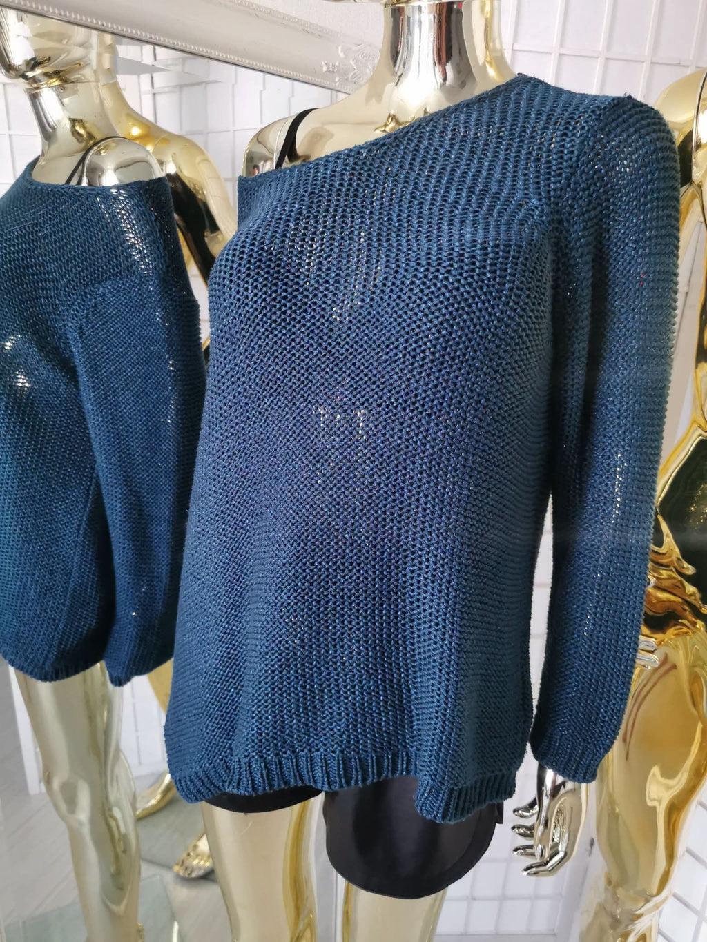 2XL dydžio elektrinės spalvos megztinis