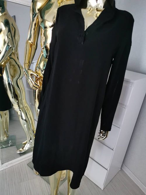 2XL dydžio juoda marškinių tipo tunika