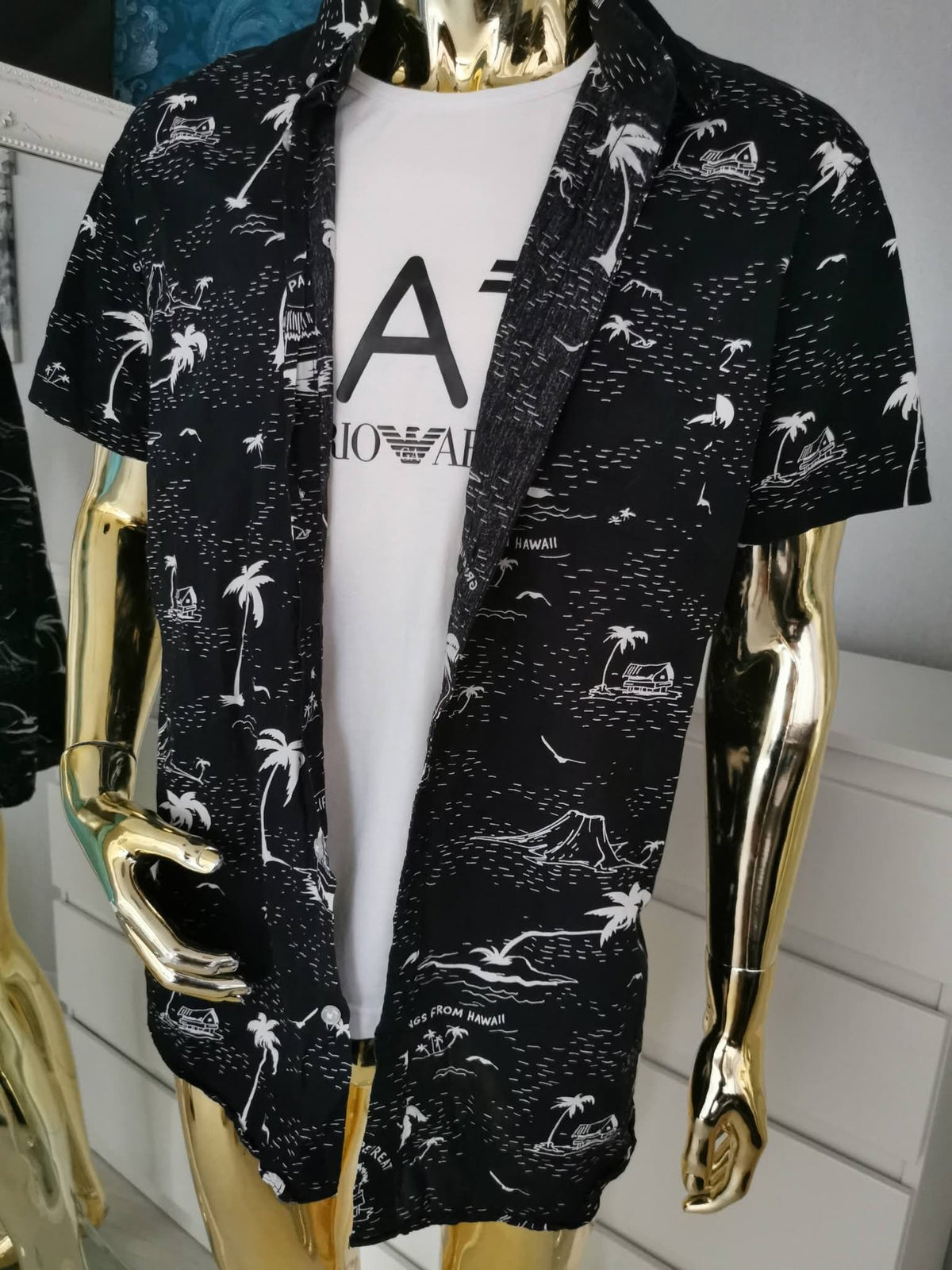 2XL dydžio juodi marškiniai