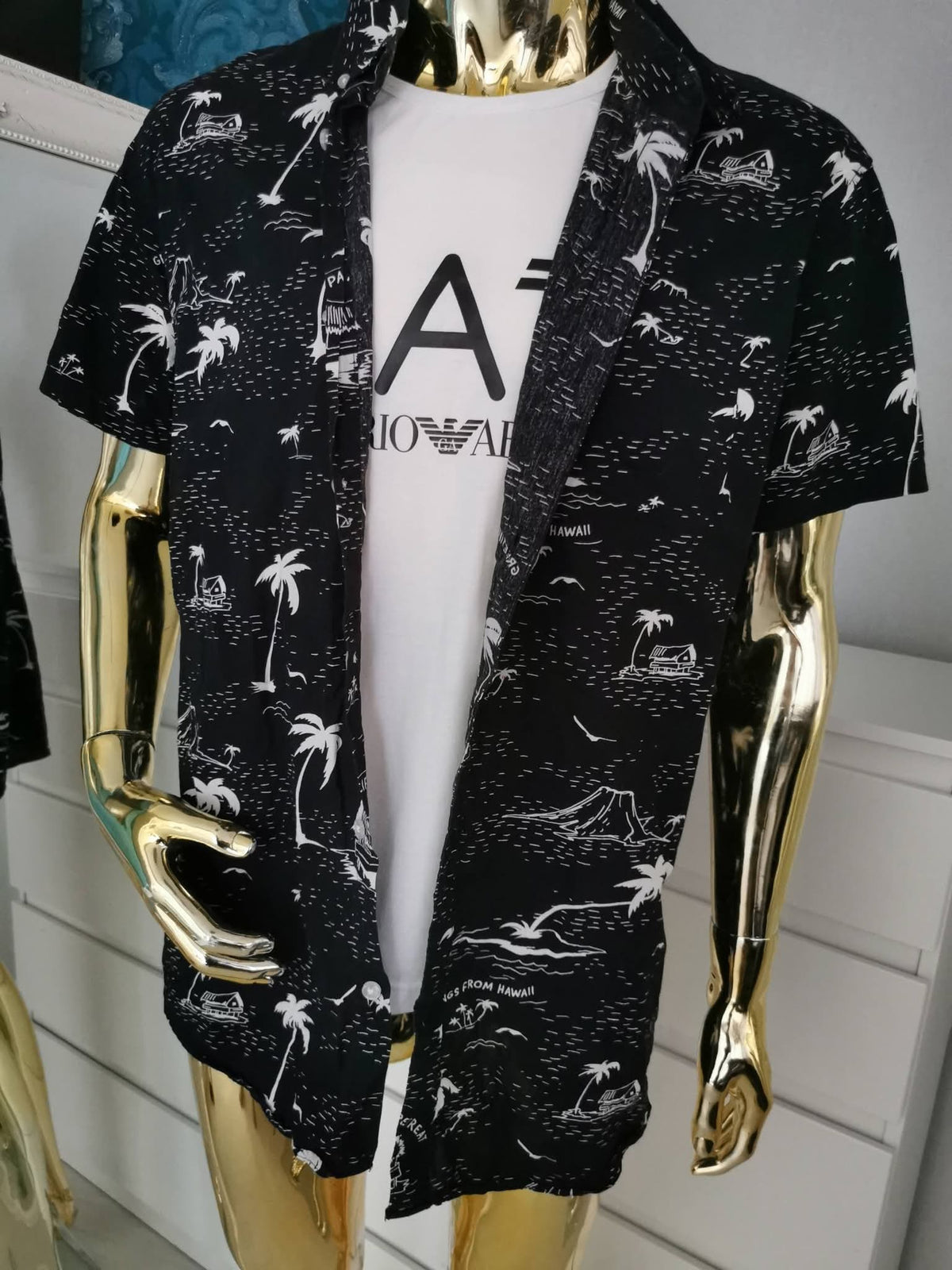 2XL dydžio juodi marškiniai