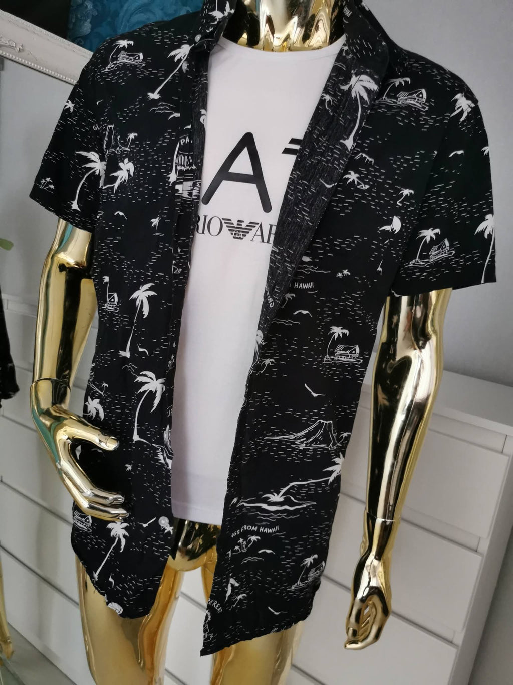 2XL dydžio juodi marškiniai