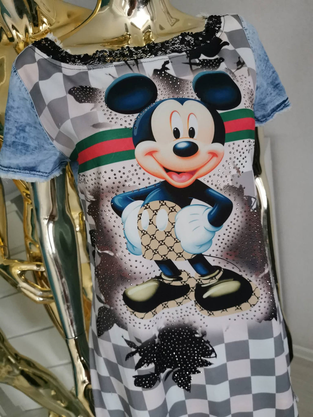 M dydžio džinsinė suknelė „Mickey“