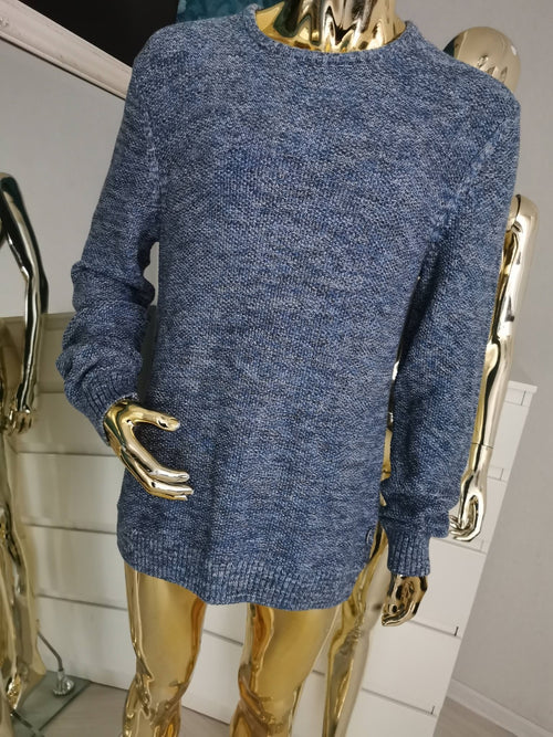 2XL dydžio mėlynas megztinis