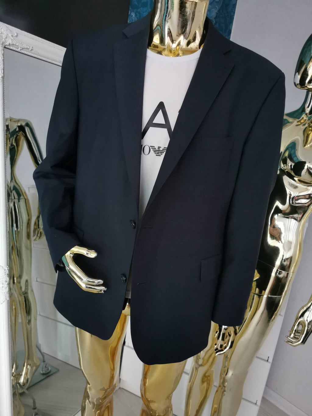 2XL dydžio mėlynas švarkas