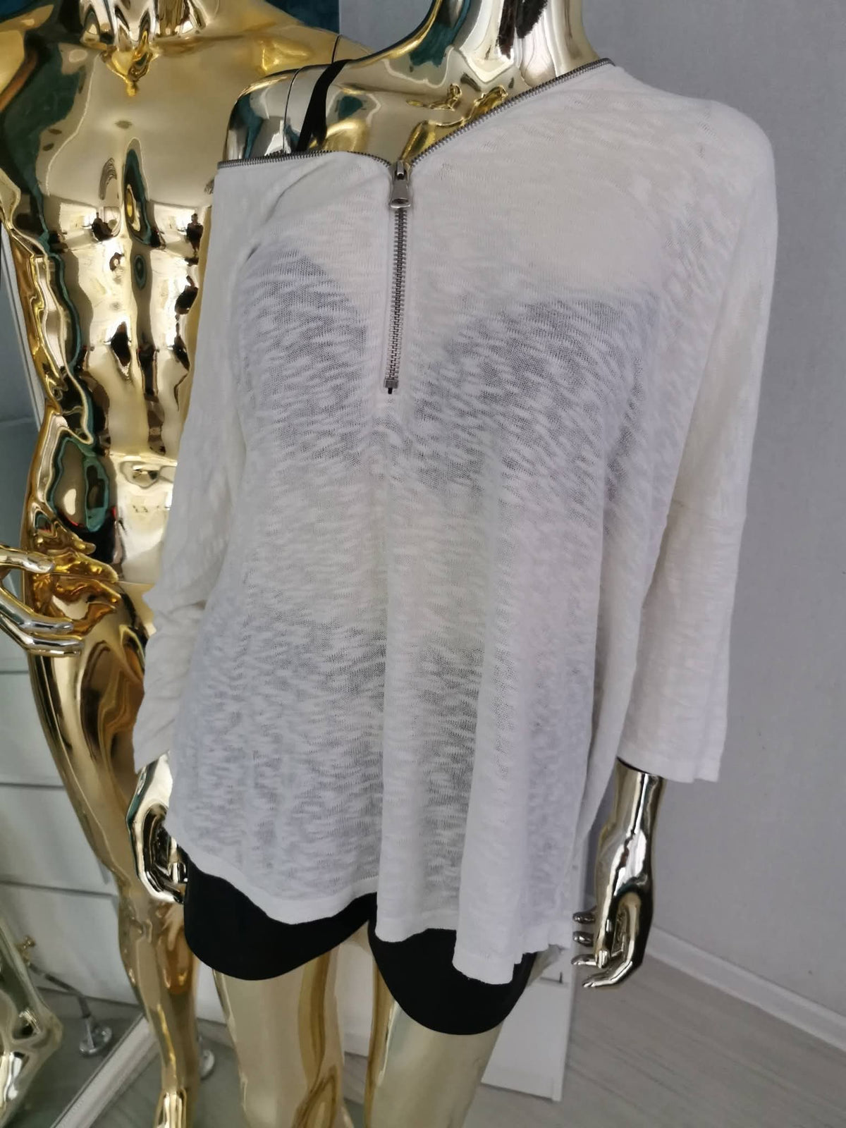 2XL dydžio megztinis su užtrauktuku