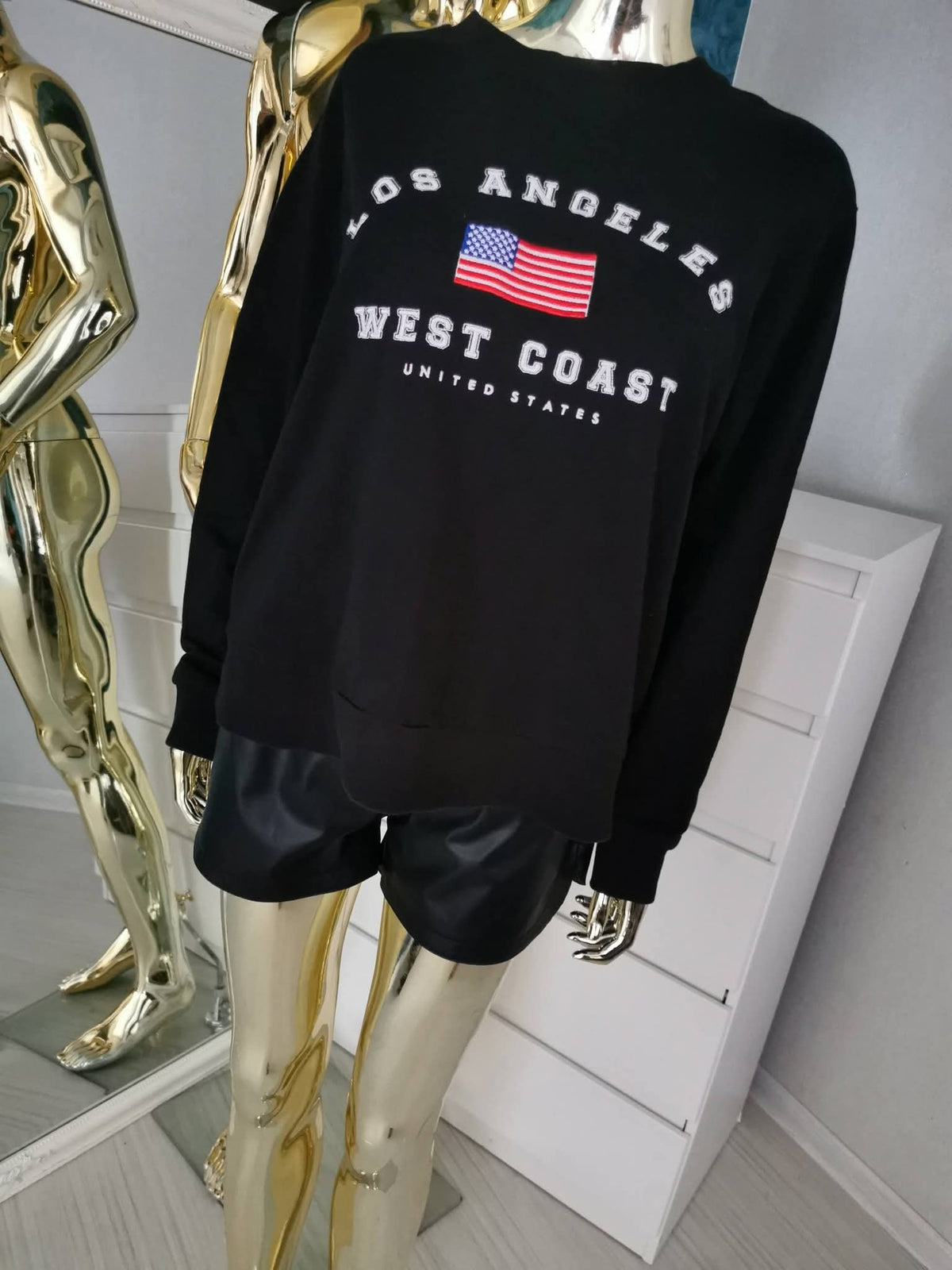 2XL dydžio juodas motetiskas džemperis