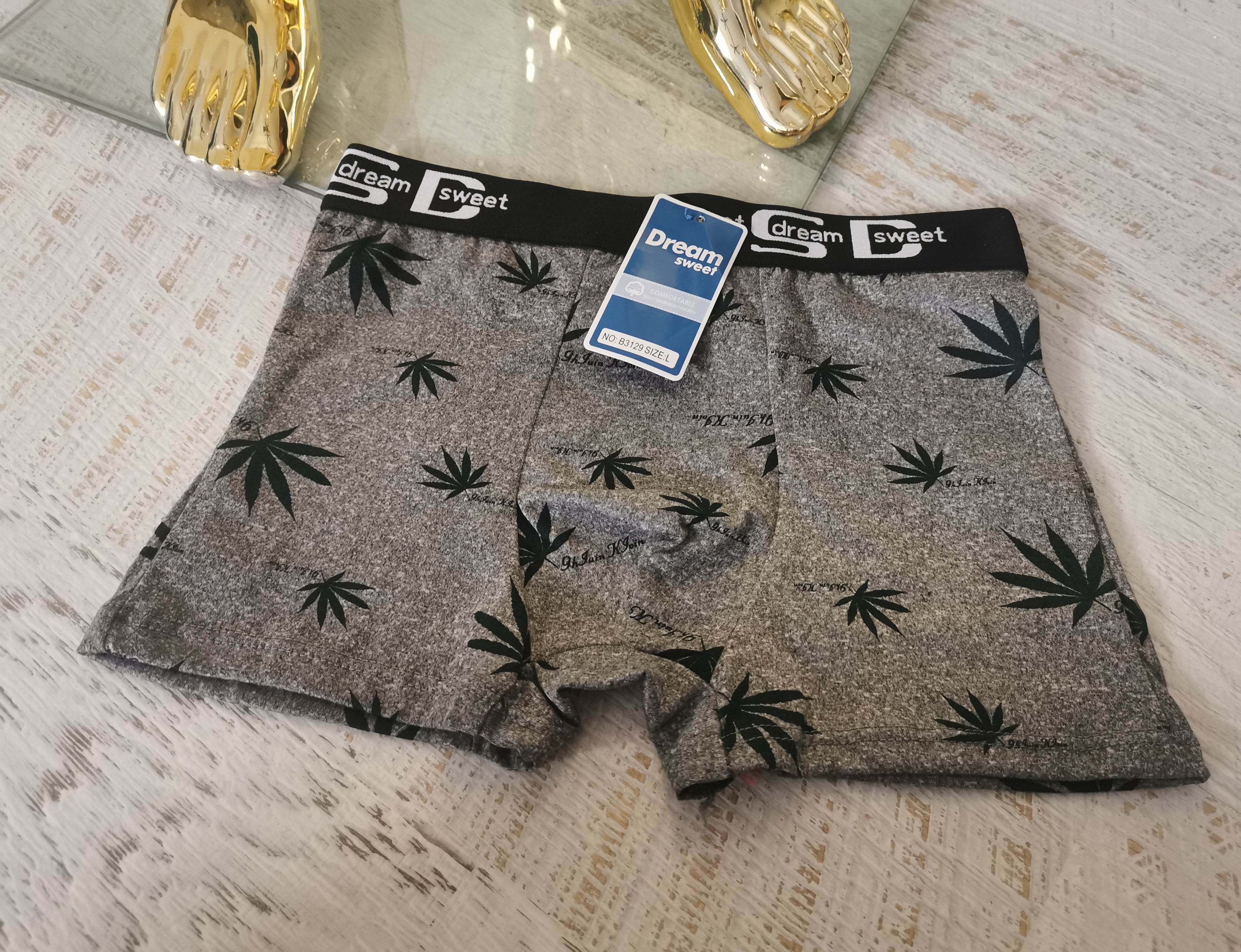 Bokseriai su užrašu DREAM SWEET