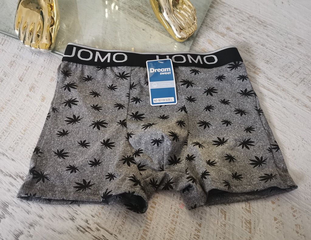 Pilki bokseriai su užrašu UOMO